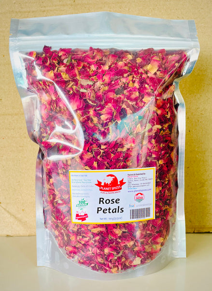 100% Organic Rose Petals Powder - Ground Rose Petals - 500 Gm