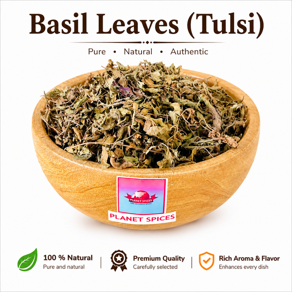 Dried Basil Leaves